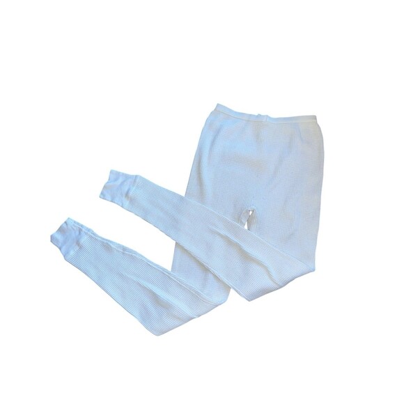 Vintage Lady Arctex Waffle Knit Thermal Pants Medium Cozy Cabincore Loungewear - Picture 9 of 13
